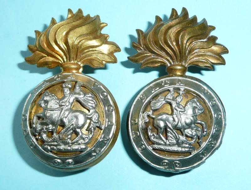 Royal Northumberland Fusiliers (RNF) Facing Upright Collar Badges