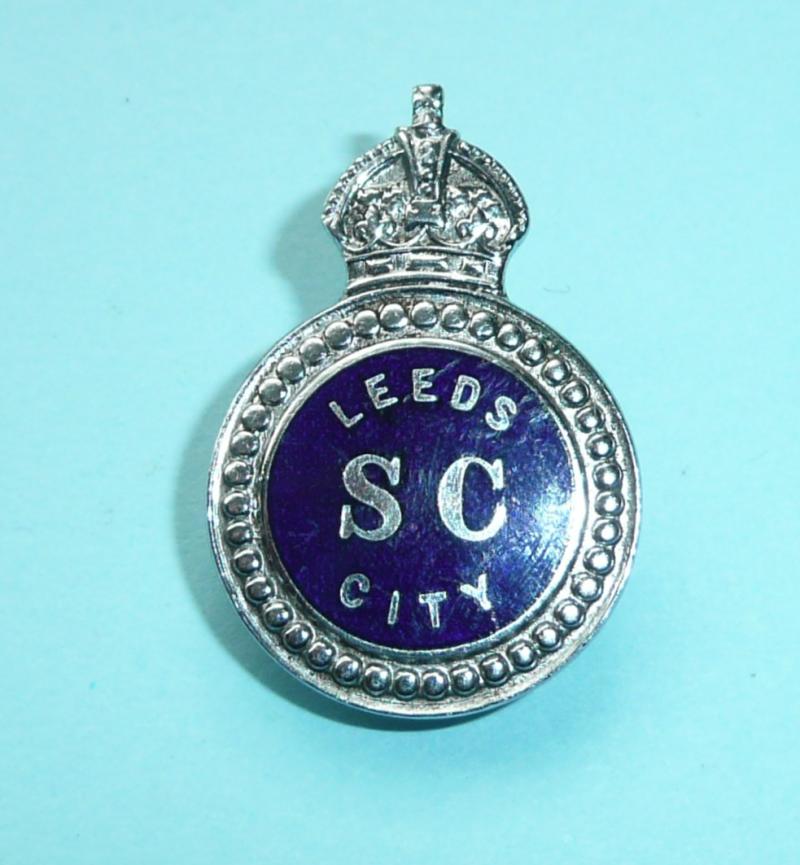 WW2 Leeds City  Special Constable Constabulary Police Reserve Mufti Buttonhole Lapel Badge
