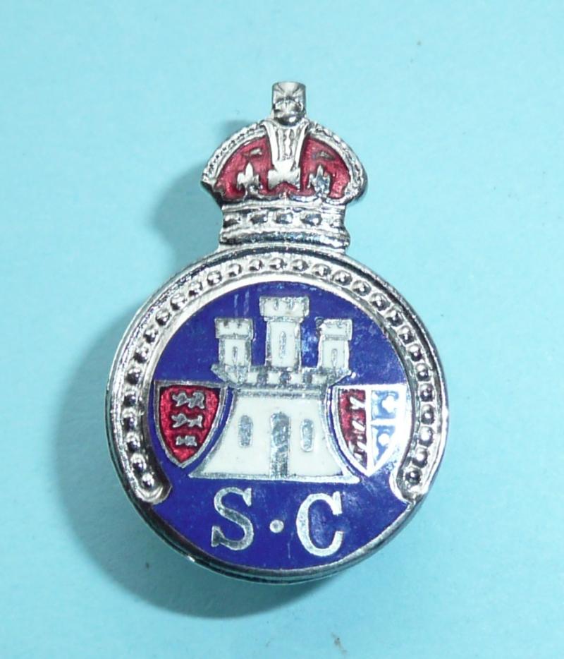 WW2 Windsor Special Constable Constabulary Police Reserve Mufti Buttonhole Lapel Badge