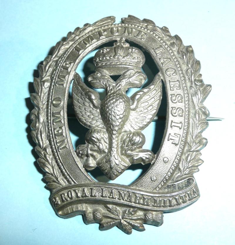 Victorian 2nd Royal Lanark Militia Officers Badge
