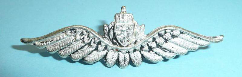 WW2 Norway - Royal Norwegian Air Force (RNAF) Pilots wing (Silvered) Circa 1939/45