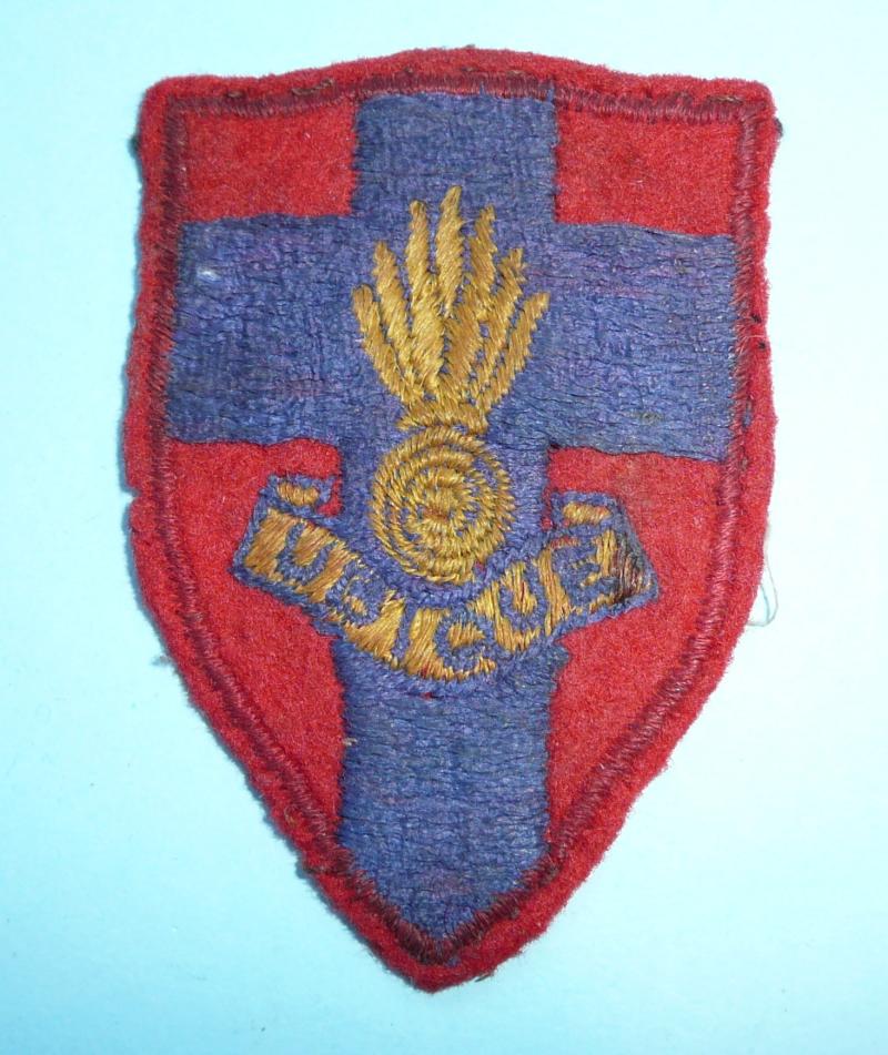 Royal Engineers Training Establishment Biritsh Army on the Rhine BAOR Cloth Formation Sign Flash Designation Badge
