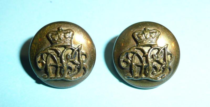 QVC Victorian Durham Light Infantry (DLI) Officer's Gilt Pair of Mounted Mess Dress / Hunt Buttons