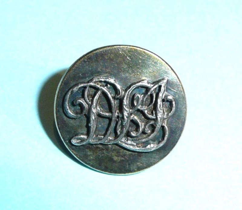 Durham Light Infantry (DLI) Volunteer Battalion Officers Silver Plated Mounted Mess / Hunt Button