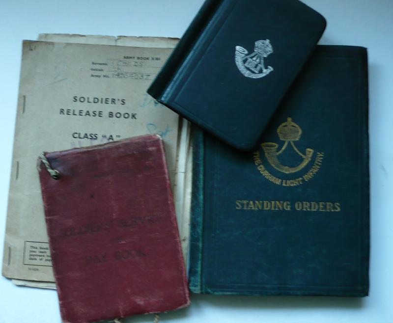 Interwar & WW2 Papers and Books relating to Sergeant H Childs, Durham Light Infantry (DLI) - 1st, 2nd and 6th Battalions