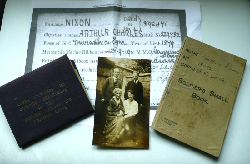 Paperwork to a Soldier and Sailor!  Arthur Charles Nixon