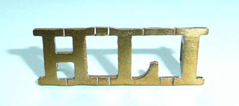 Highland Light Infantry HLI Officer's Gilt Brass Shoulder Title