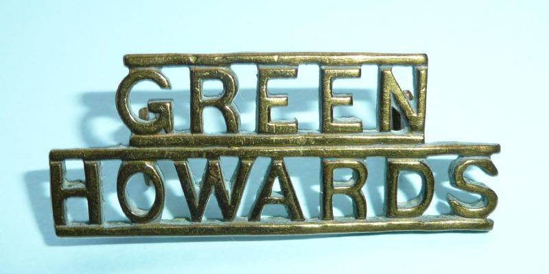 Green Howards ( Alexandra, Princess of Wales' Own Yorkshire Regiment ) Brass Shoulder Title