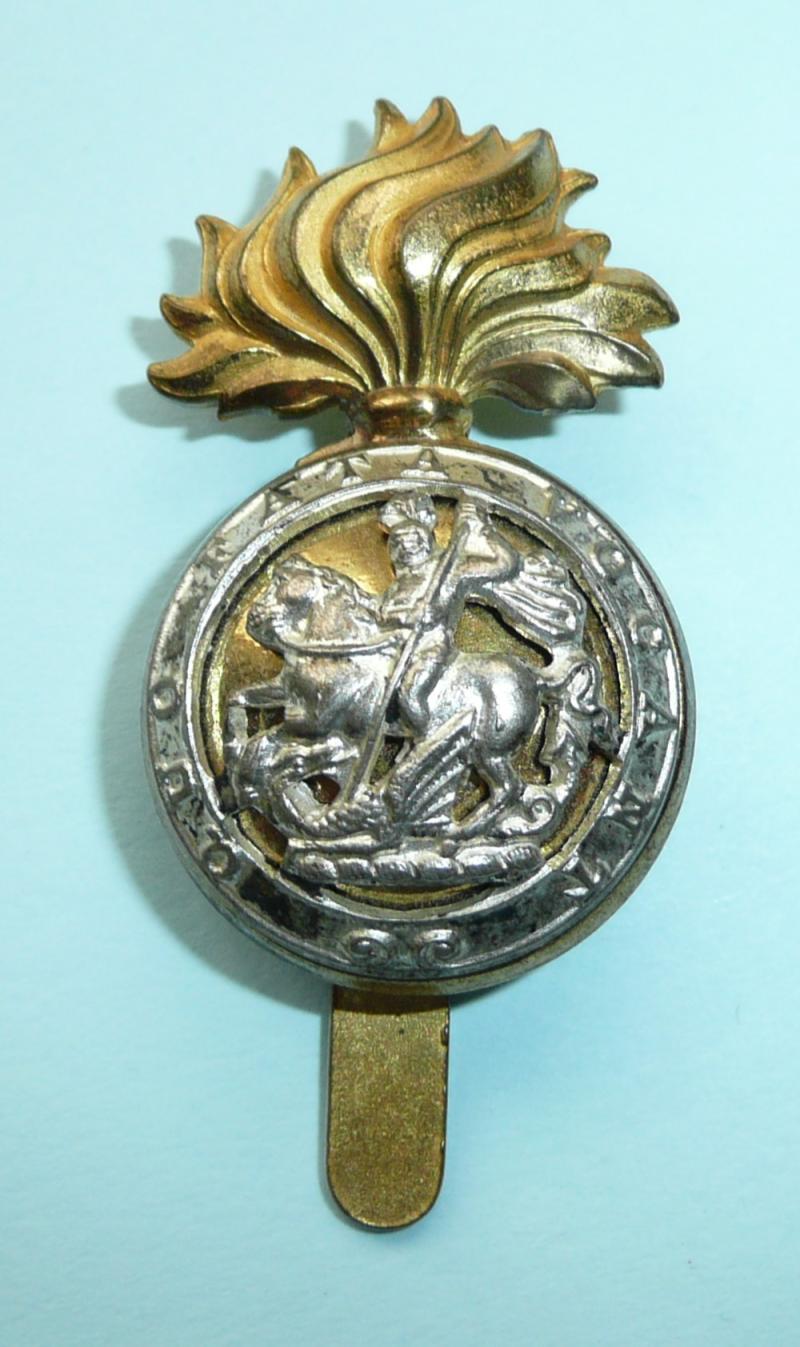 Birmingham Mint Souvenir Royal Northumberland Fusiliers (RNF) Silver Plated & Gilt Cap Badge