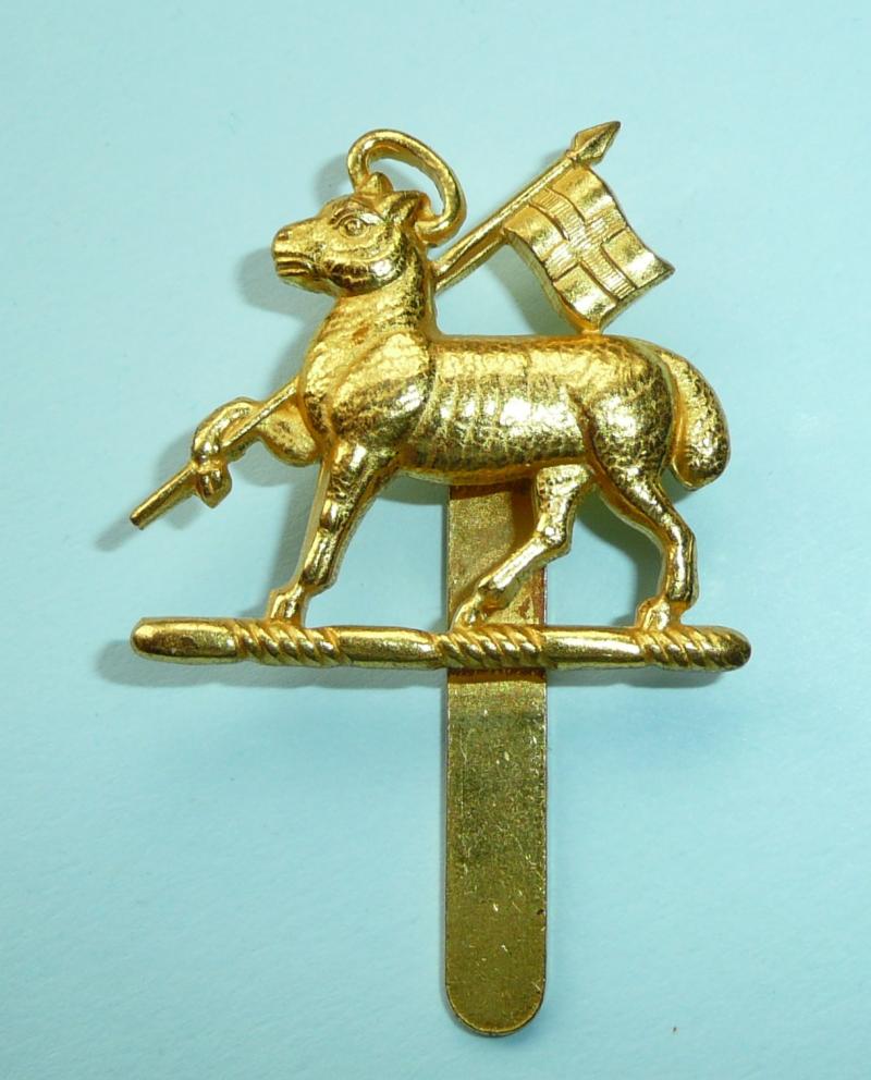 Birmingham Mint Souvenir Queens (Royal West Surrey Regiment) Gilt Cap Badge