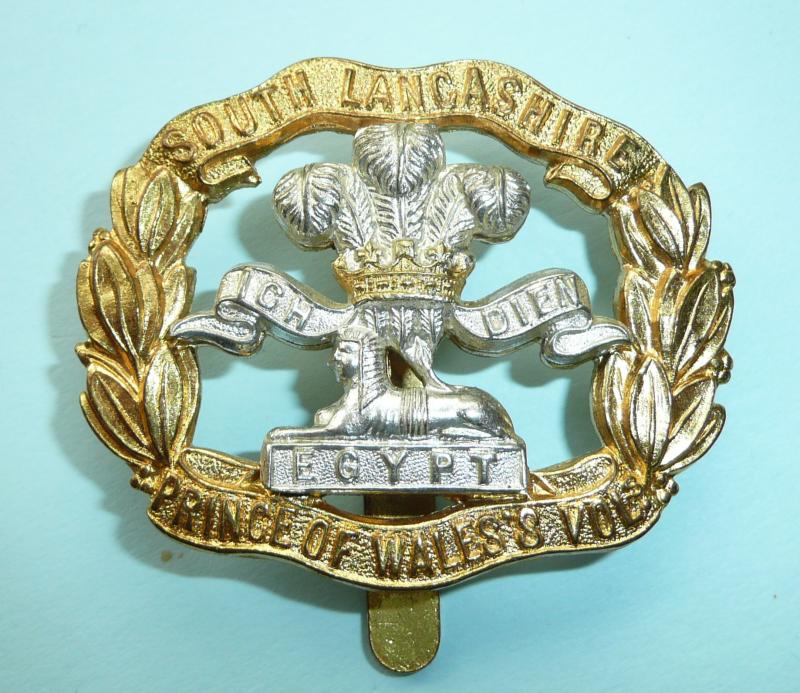 Birmingham Mint Souvenir South Lancashire Regiment (The Prince of Wales Volunteers) Silver Plated & Gilt Cap Badge