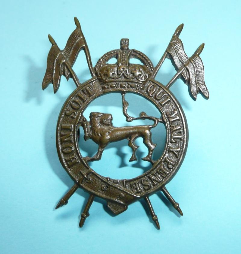 Indian Army - 2nd Royal Lancers (Gardners Horse) Officers OSD Bronze Cap Badge