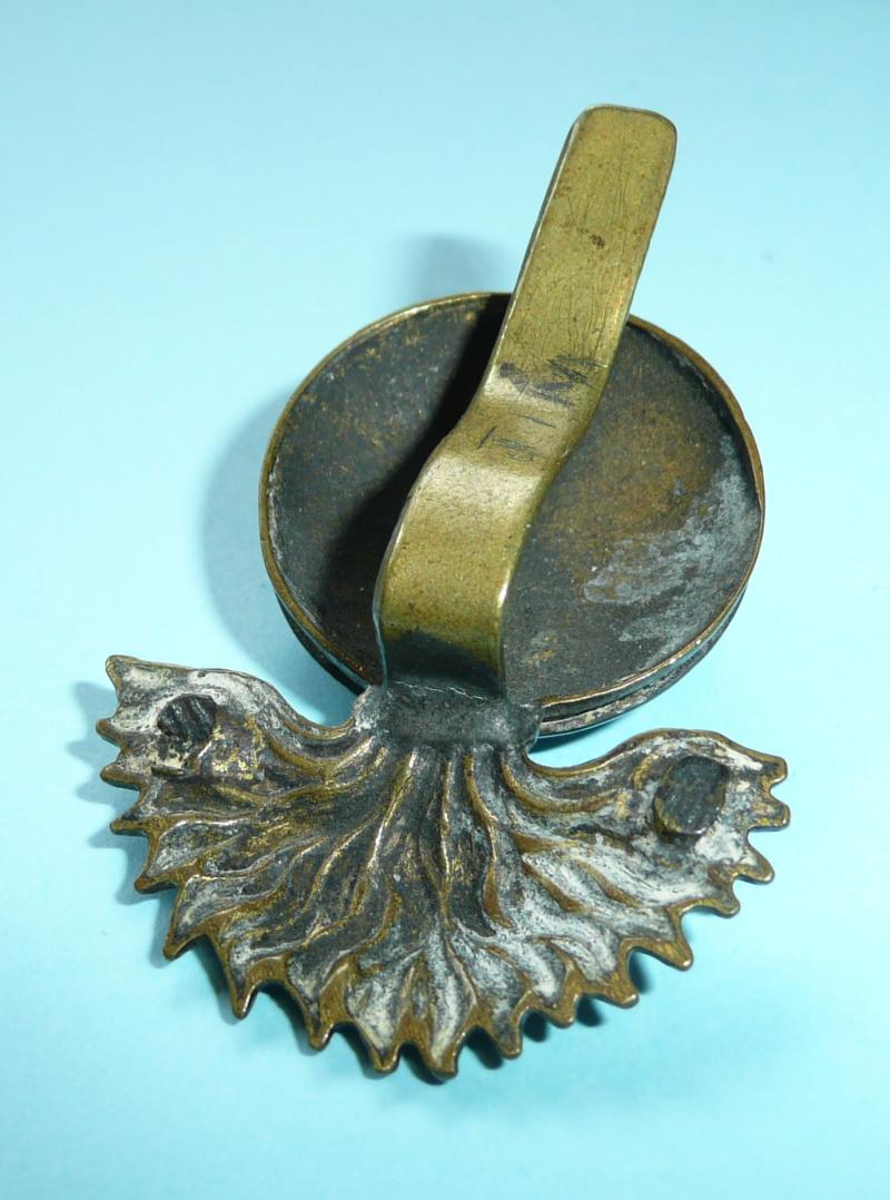WW1 Northumberland Fusiliers (NF) Officer's Cap Badge - Modified with slider