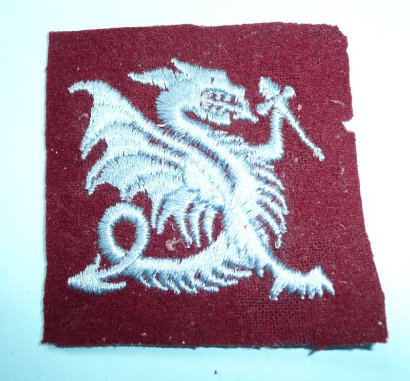 A 1950s / 1960s French Special Forces Embroidered Formation Sign - Colonial Parachutists