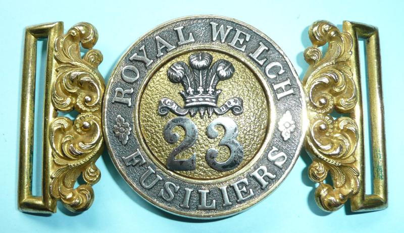 23rd Regiment of Foot (Royal Welch (Welsh) Fusiliers) Officer's Waist Belt Clasp (WBC) pre 1881