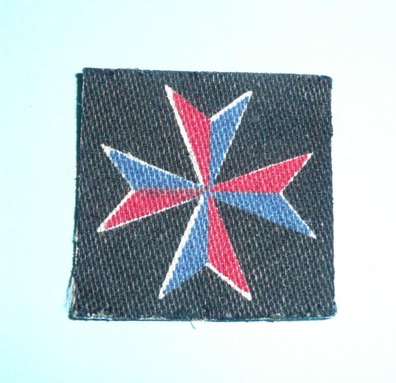 WW2 Malta HQ and Mobile Units Royal Artillery Printed Cloth Formation Sign