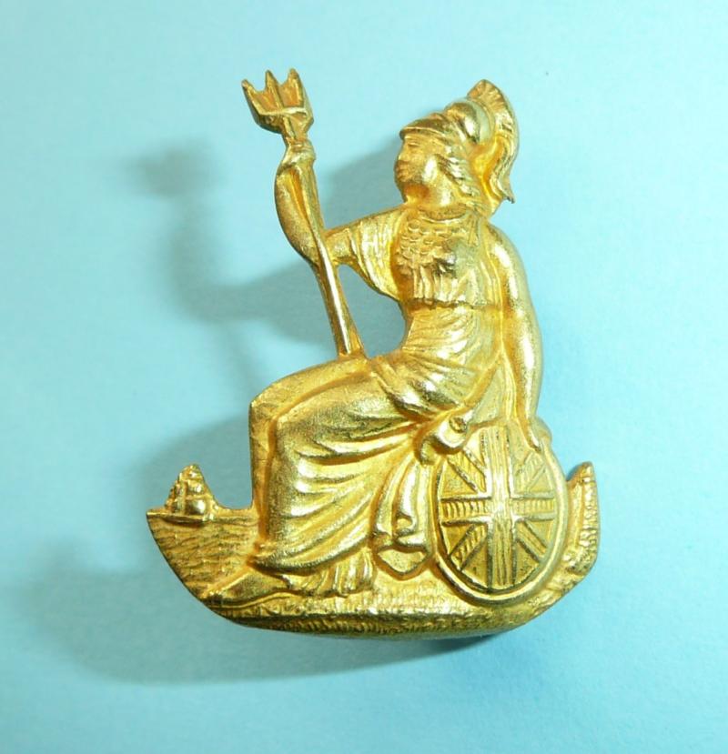 25th Middlesex (Bank of England) Rifle Volunteer Corps Officers Fire Gilt Collar Badge