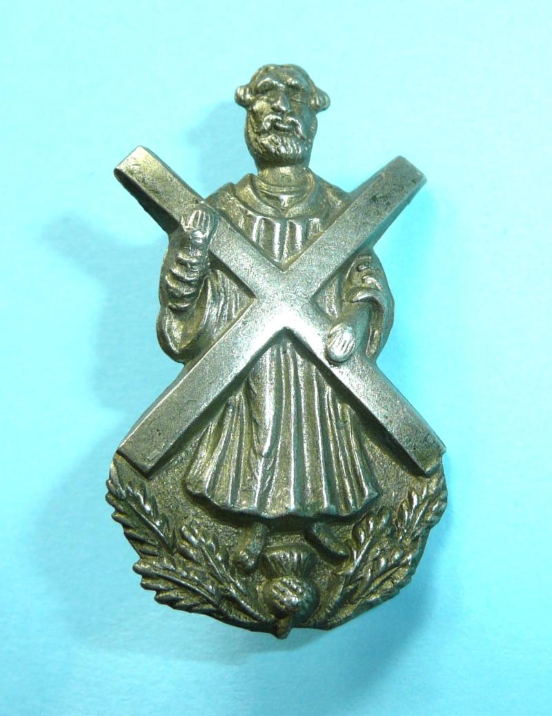 Black Watch (The Royal Highlanders) Other Ranks White Metal Sporran Badge