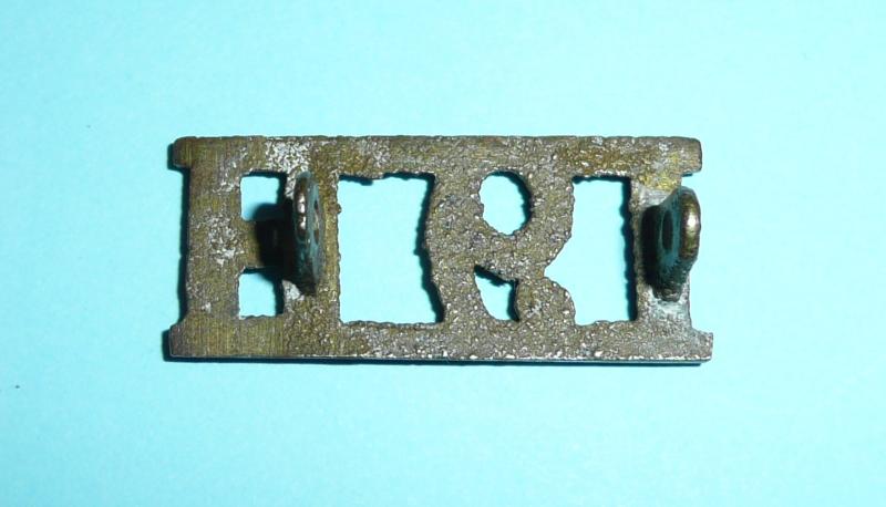 19th Hussars (Alexandra PWO and then Queen Alexandra's Own) Other Ranks Theatre Cast Brass Shoulder Title