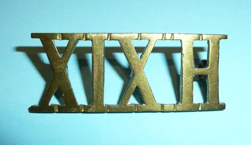 XIXH - 19th Hussars (Alexandra PWO) Officer's Shoulder Title, Pre 1908