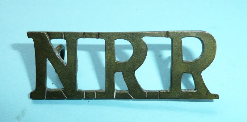 South Africa - NNR (Northern Rhodesia Regiment) Brass Shoulder Title
