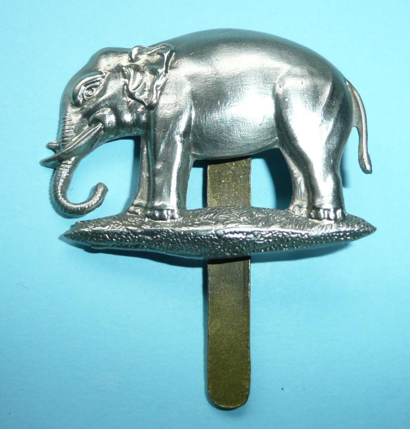 19th Hussars White Metal Pagri Badge - Slider