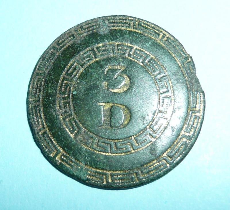 Georgian / Napoleonic Era - 3rd (King's Own) Dragoons Officer's Button