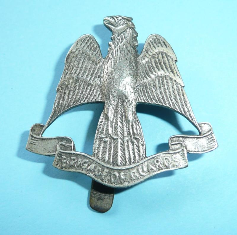 Indian Army - Brigade of Guards White Metal Cap Badge