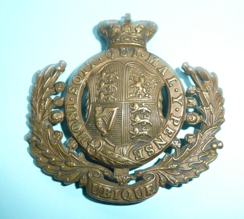 QVC Victorian Royal Engineers Brass Waist Belt Ornament Device Badge