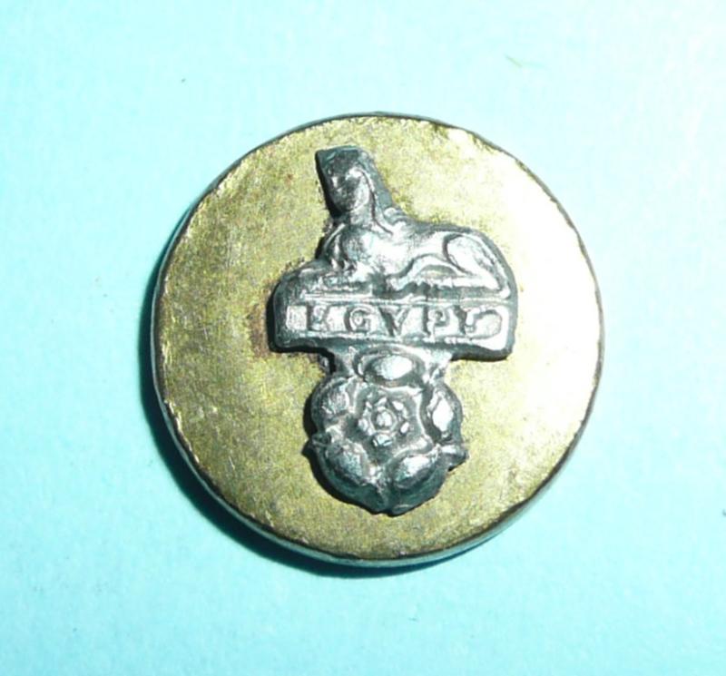 East Lancashire Regiment Officer's Mounted Flat Mess Dress Button