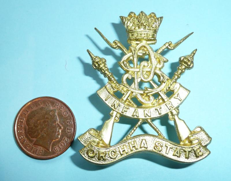 British Indian Princely State Forces - Orrcha Infantry Cap Badge