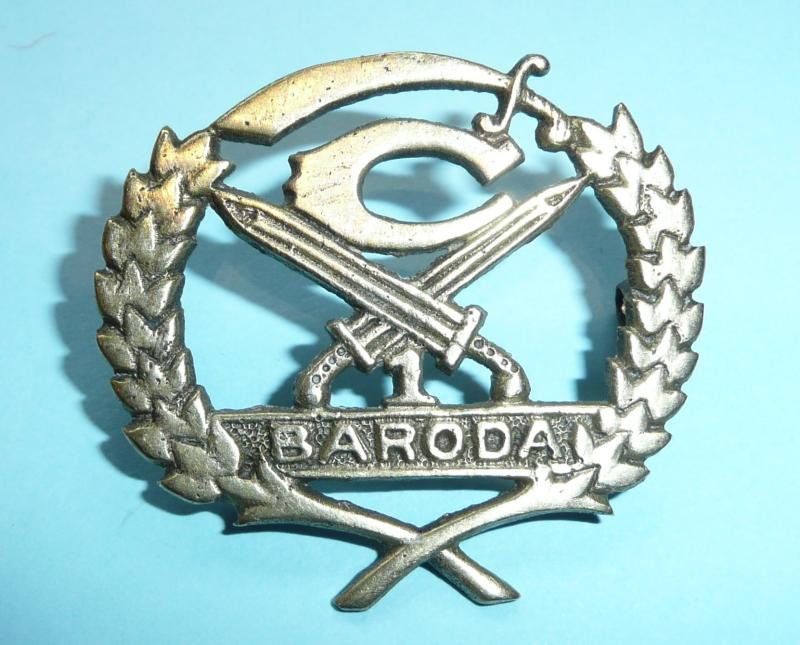 British Indian Princely State Forces  - 1st Baroda Infantry Regiment Cap Badge