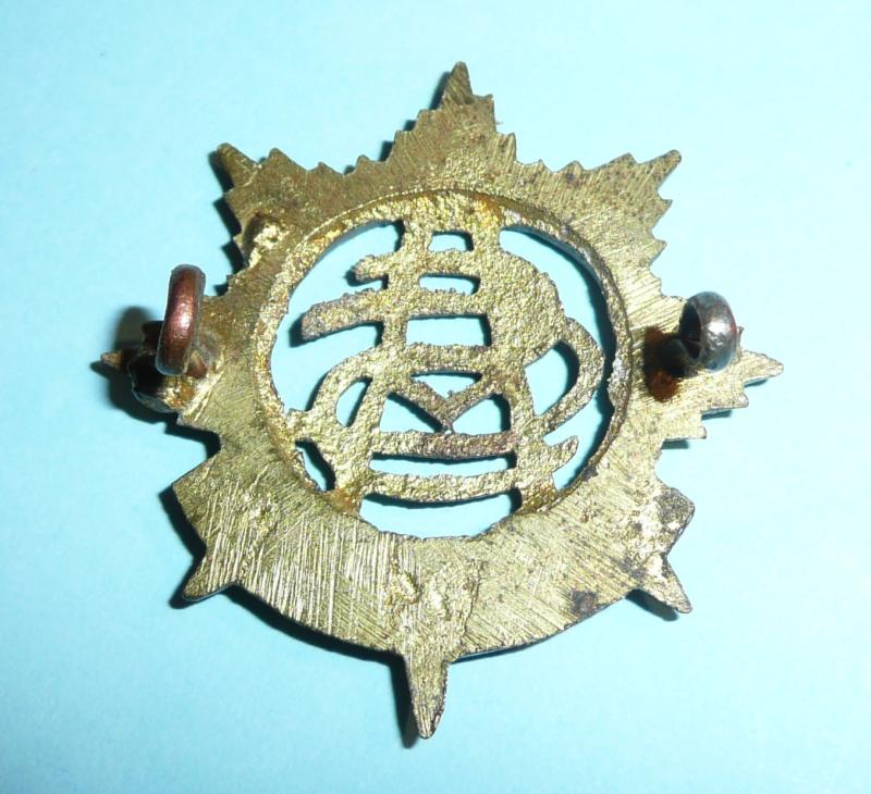 WW2 East African Army Service Corps Sand iCast Brass Cap Badge