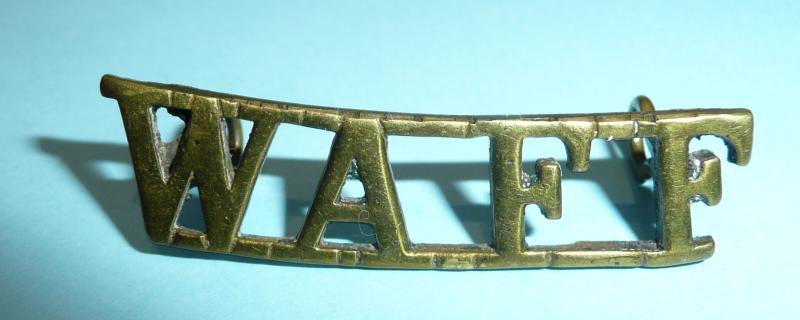 West African Field Force (WAFF) Brass Shoulder Title (replacement loops)