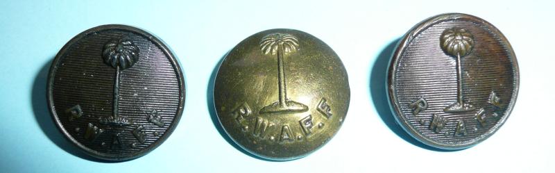 Royal West African Frontier Force (RWAFF) Buttons - lot of three