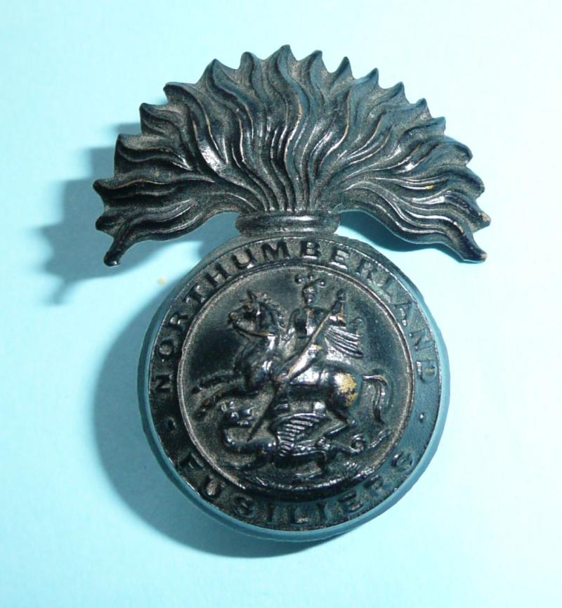 1st Volunteer Battalion (VB) Northumberland Fusiliers (NF) Other Ranks Blackened Brass Cap Badge