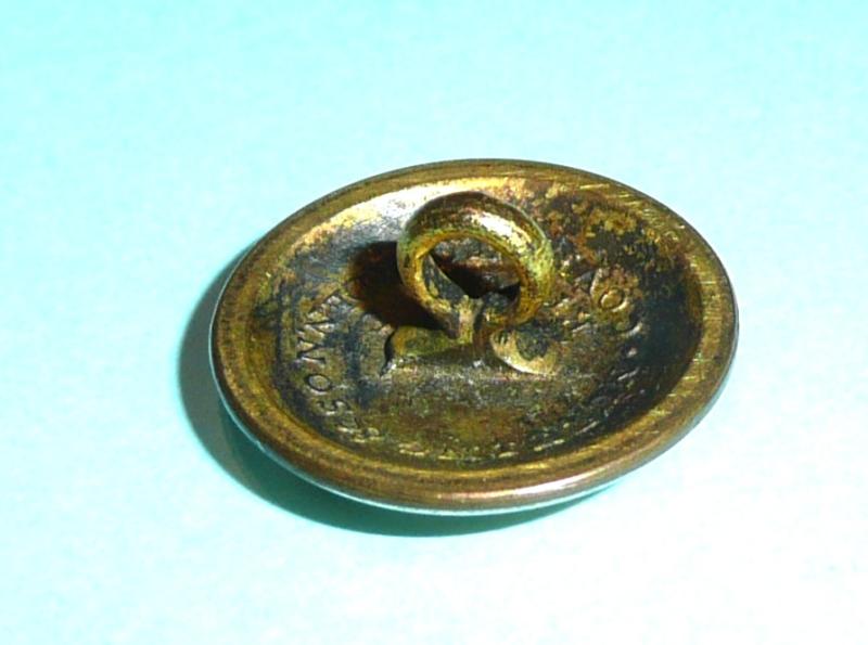 Georgian / Napoleonic Oxfordshire Eastern Battalion Local Militia Officer's Gilt Open Backed Tunic Coatee Button