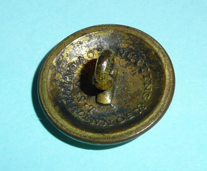 Georgian / Napoleonic Oxfordshire Eastern Battalion Local Militia Officer's Gilt Open Backed Tunic Coatee Button