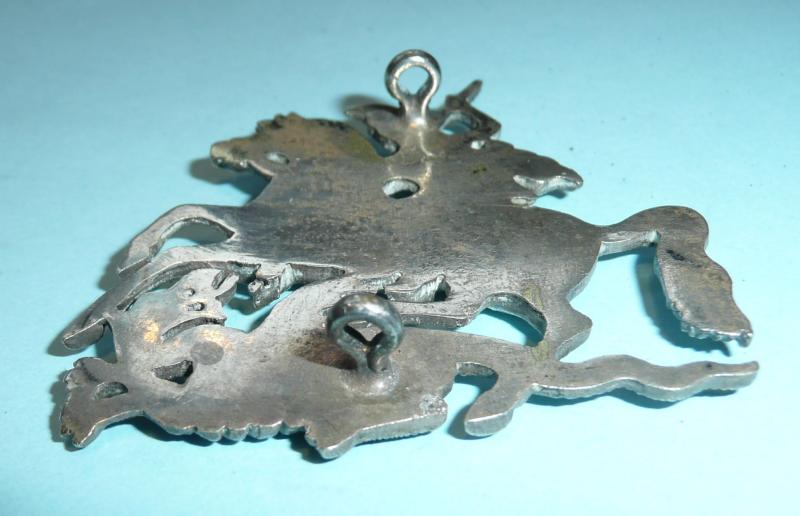 Chinese Treat Ports - Light Horse Troop, Shanghai Volunteer Corps Silver Plated Cap Badge