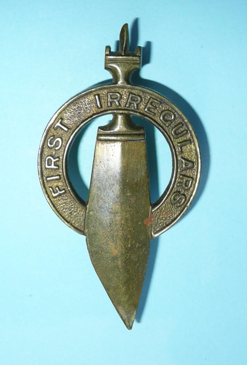 WW2  East African Abyssinia / Somali Irregular Forces Brass Cap Badge