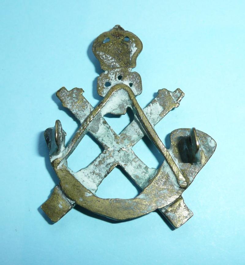 WW2 31st Nyasaland King's African Rifles Machine Gun Battalion Cast Brass Cap Badge