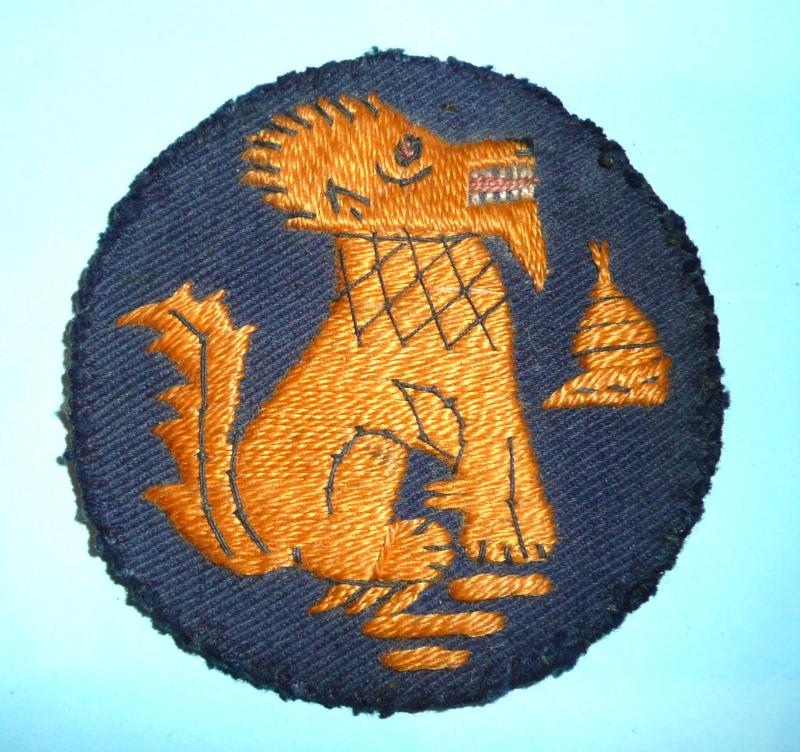 WW2 - 3rd Indian Infantry Division (The Chindits) Embroidered Cloth Formation Sign Flash Patch Designation Badge