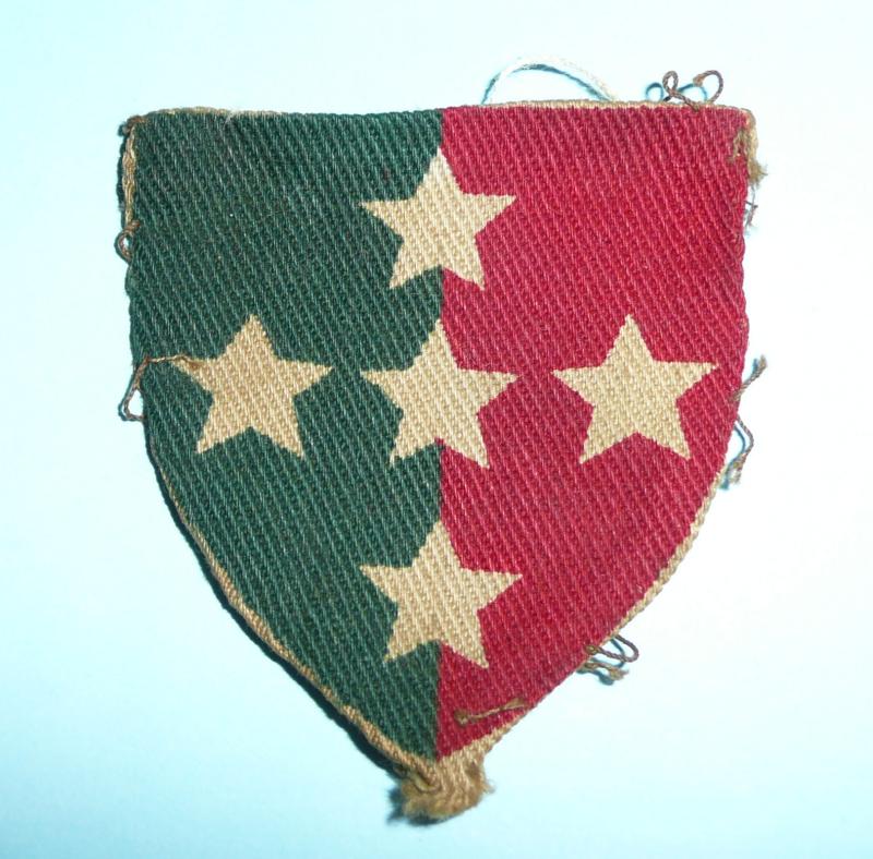 WW Southern Command (UK) Pioneer Corps Printed Cloth Formation Sign Flash Patch Designation Badge