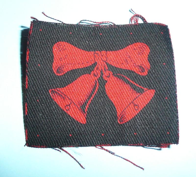 WW2 47th (London) Territorial Infantry Division Embroidered Cloth Formation Sign Flash Patch Designation - 2nd Pattern