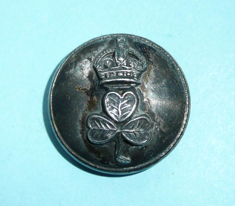 Irish Lord Lieutenant of Ireland Medium Pattern Silver Plated Button