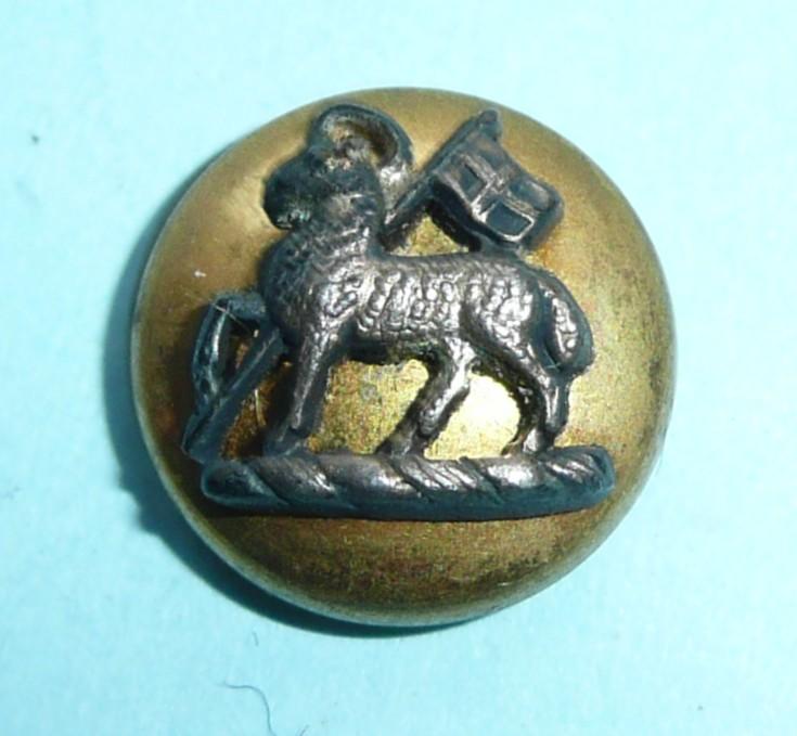 Queens Royal Regiment (West Surrey) Officer's Mounted Cap / Mess Dress Button