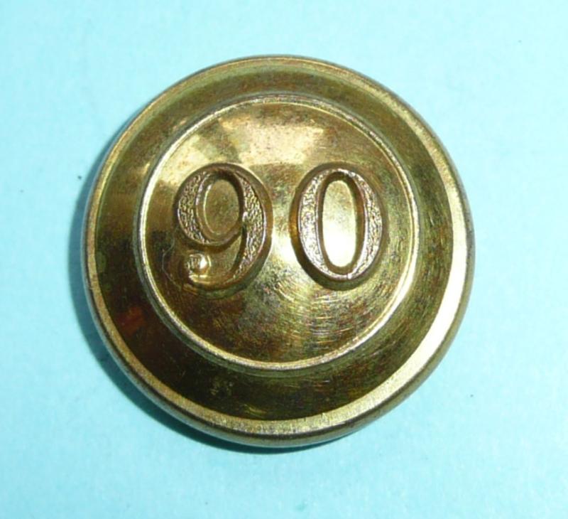 90th Regiment of Foot (Perthshire Volunteers Light Infantry) (subsequently the Cameronians (Scotch Rifles) Officer's Medium Pattern Gilt Brass Button