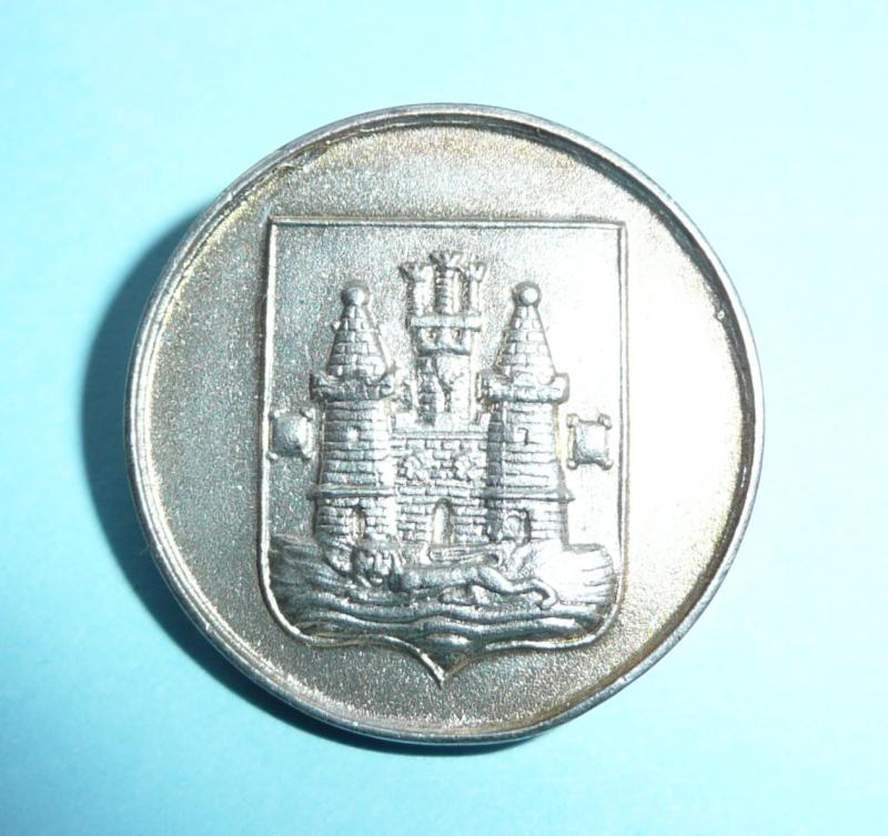 Arms of Guildford (Surrey) Silver Medallion Pin Brooch - Hallmarks for 1951