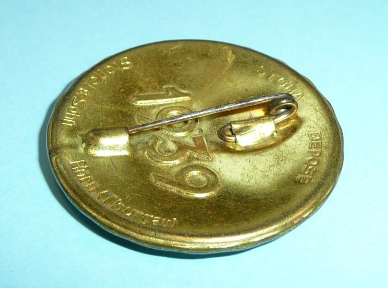 Swiss Switzerland Hand Embroidered 1st August 1939 Badge - Charitable Donation Badge for Needy Mothers