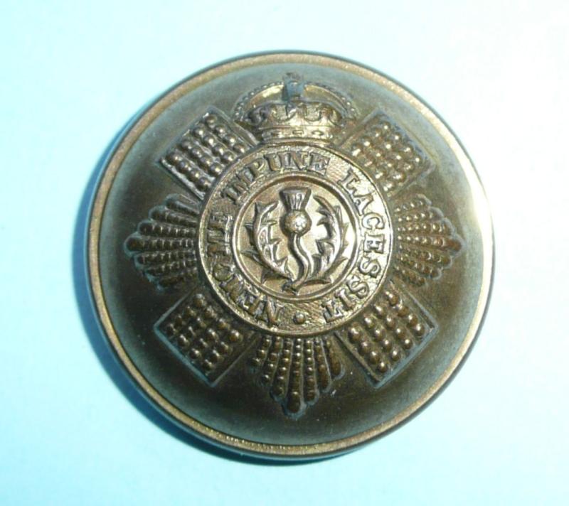 Scots Guards Officers Large Pattern Gilt Brass Button